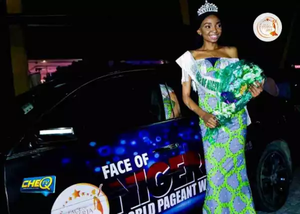 Check Out The Winner Of Face Of Nigeria World 2017 & Her New Toyota Avalon (Pics) 